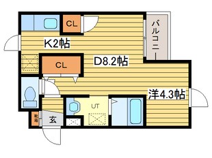 マイクレストＮ２１の物件間取画像